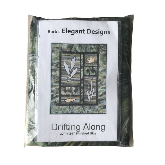 Quilt Kit Barbs Elegant Designs 'Drifting Along' 27" x 34” Pattern & Fabric Kit - Picture 1 of 4